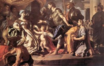 弗朗西斯科 索利梅納 Dido Receiving Aeneas And Cupid Disguised As Ascanius 弗朗西斯科 索利梅納 Dido Receiving Aeneas And Cupid Disguised As Ascanius